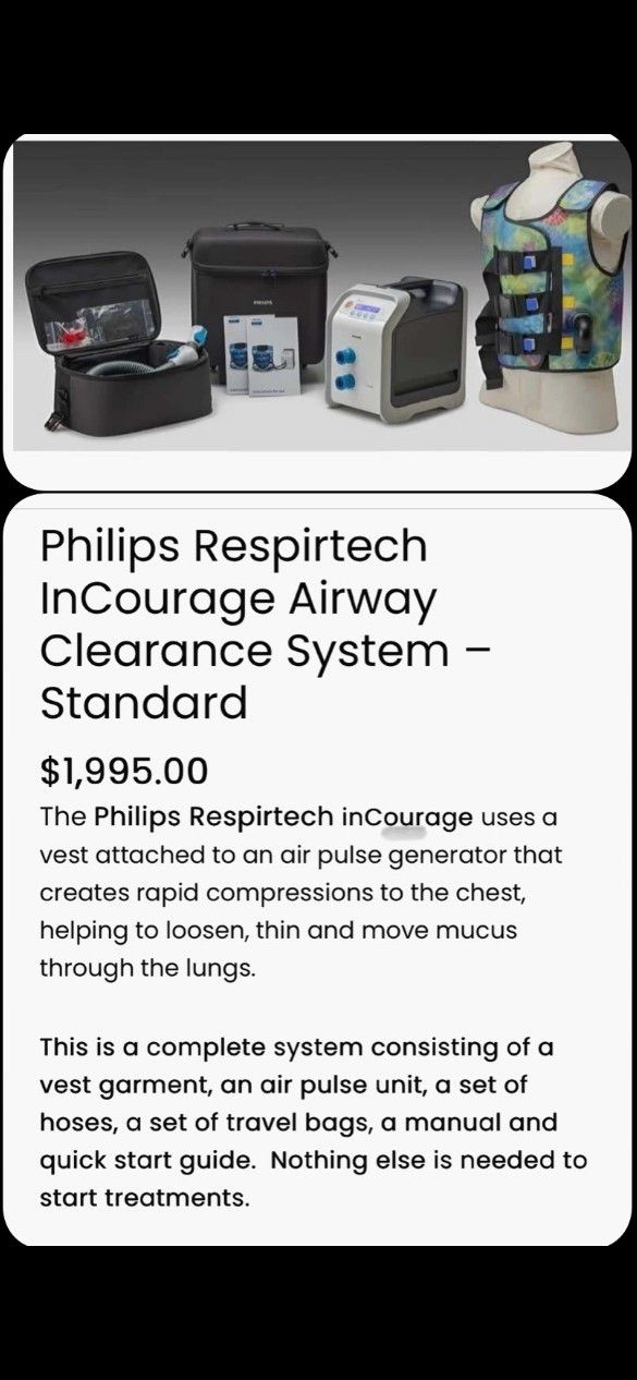 Philips Respirtech In courage Airway Clearance System
