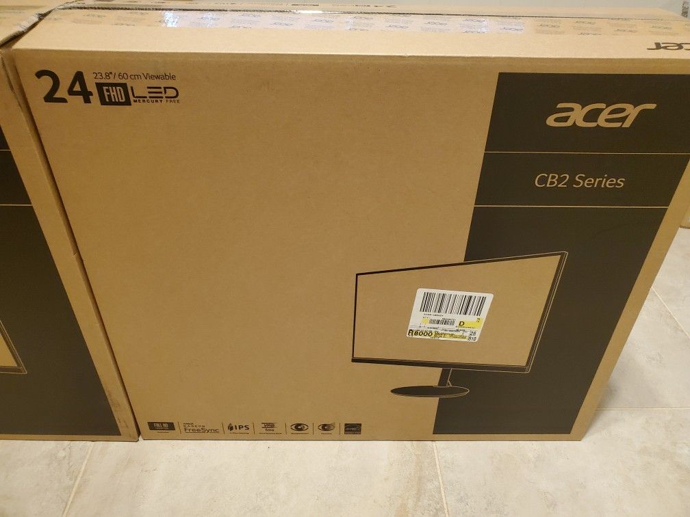 New in box Acer 24 inch monitor