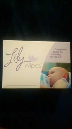 Lily wipes for lily pads- breastfeeding supplies