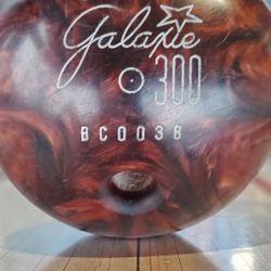 Vintage Galaxie 300 Brown Swirl Caramel Bowling Ball