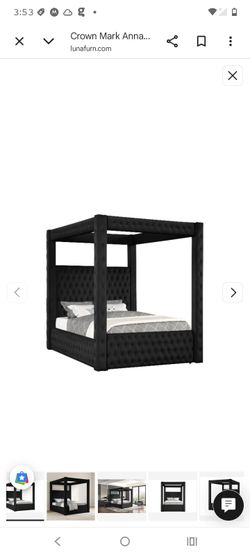 Queen size canopy bed