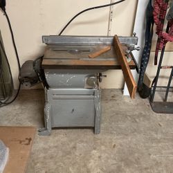 Sears Roebuck Craftsman Table Saw 3/4 Horsepower Vintage Carpenter Tool
