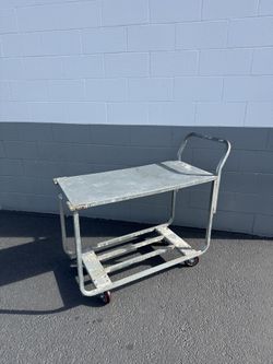 Metal Shop Cart NEW Casters
