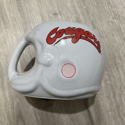 Vintage 1986 Washington Cougars Ceramic Football Helmet Mug
