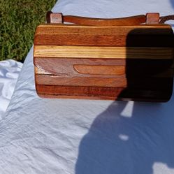 Vintage Wooden Purse