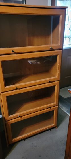 Wood book case