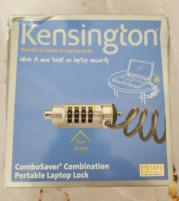 Kensington ComboSaver Combination Portable Laptop Lock NIP