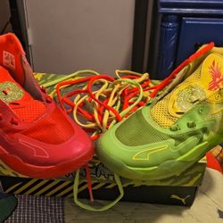 Lamelo Rik And Morty Shoes 10.5