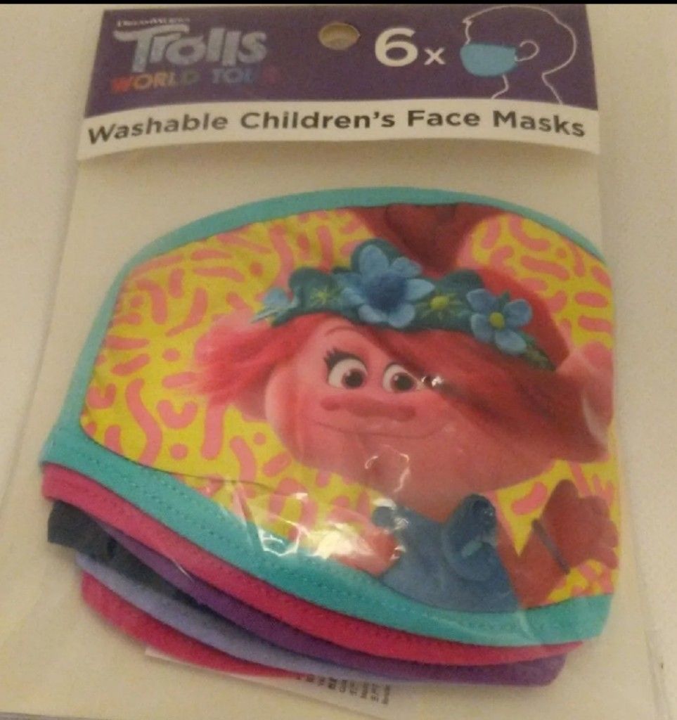 Trolls Children's Face Mask 6 pack