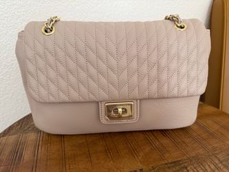 Karl Lagerfeld Woman Beige Leather Purse