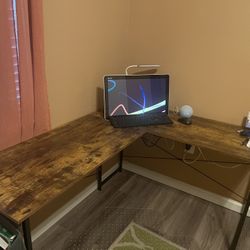 Corner Desk And Chair  (computer Not Included)