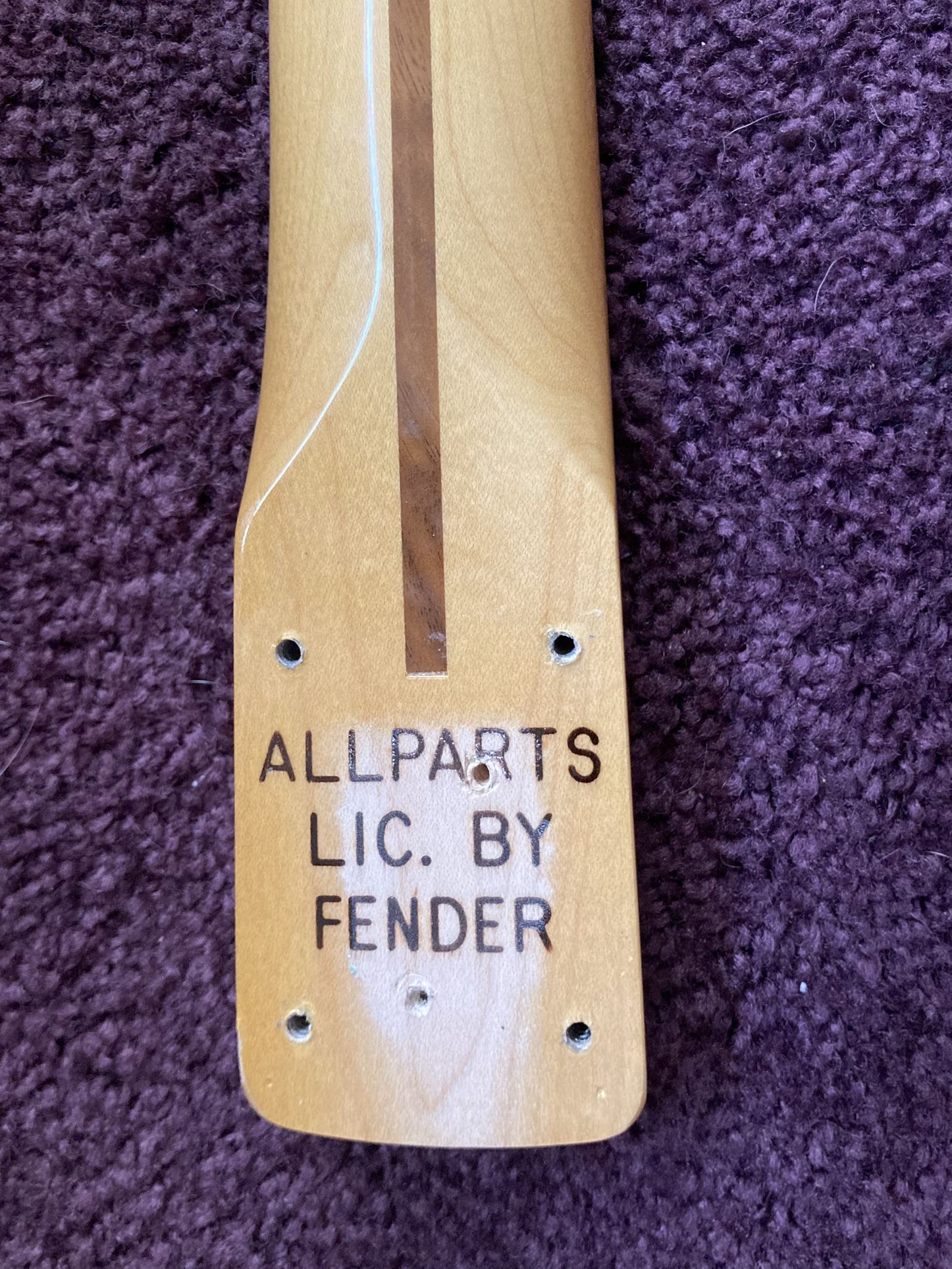 Allparts Stratocaster Strat Neck Loaded With Fender Neck Plate
