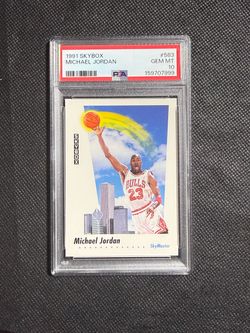 SkyBox 1991 Michael Jordan SkyMaster #583 PSA 10 Chicago Bulls Basketball