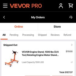 New in box engine stand