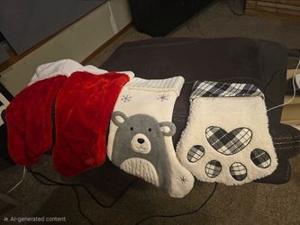 Set 5 of Christmas Stockings