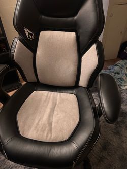 Black and Gray Gaming Chair with Armrests