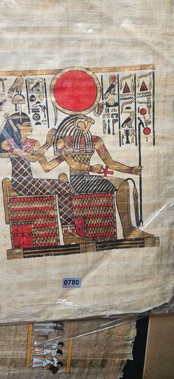 Authentic egypt papyrus art