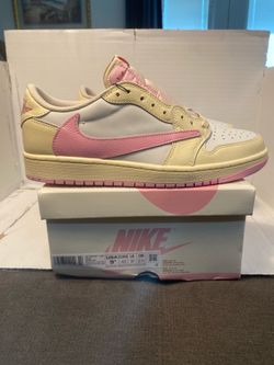 Nike Jordan 1 Low Travis Scott Mulsin Shy P ink Size 9.5