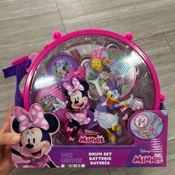 NWT Disney Minnie Mouse 10pcs Drum Set