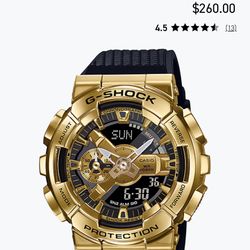 Gold G Shock Watch