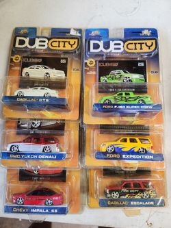 Jada Dub City 1:64 Die Cast Cars Lot of 6