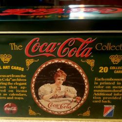 Coca Cola Metal Art Collector Cards In Tin Case