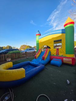 Combo waterslide dry or wet for sale