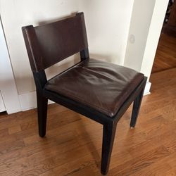 Restoration Hardware Saddle Chairs - Sold Of Six 