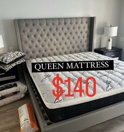  BRAND NEW PILLOW TOP MATTRESSES ✅ COLCHONES NUEVOS PILLOW TOP 💯‼️   QUEEN SIZE $140 ❌ $200 With Box Spring   FULL SIZE $120 ❌ $180 With Box Spring💥