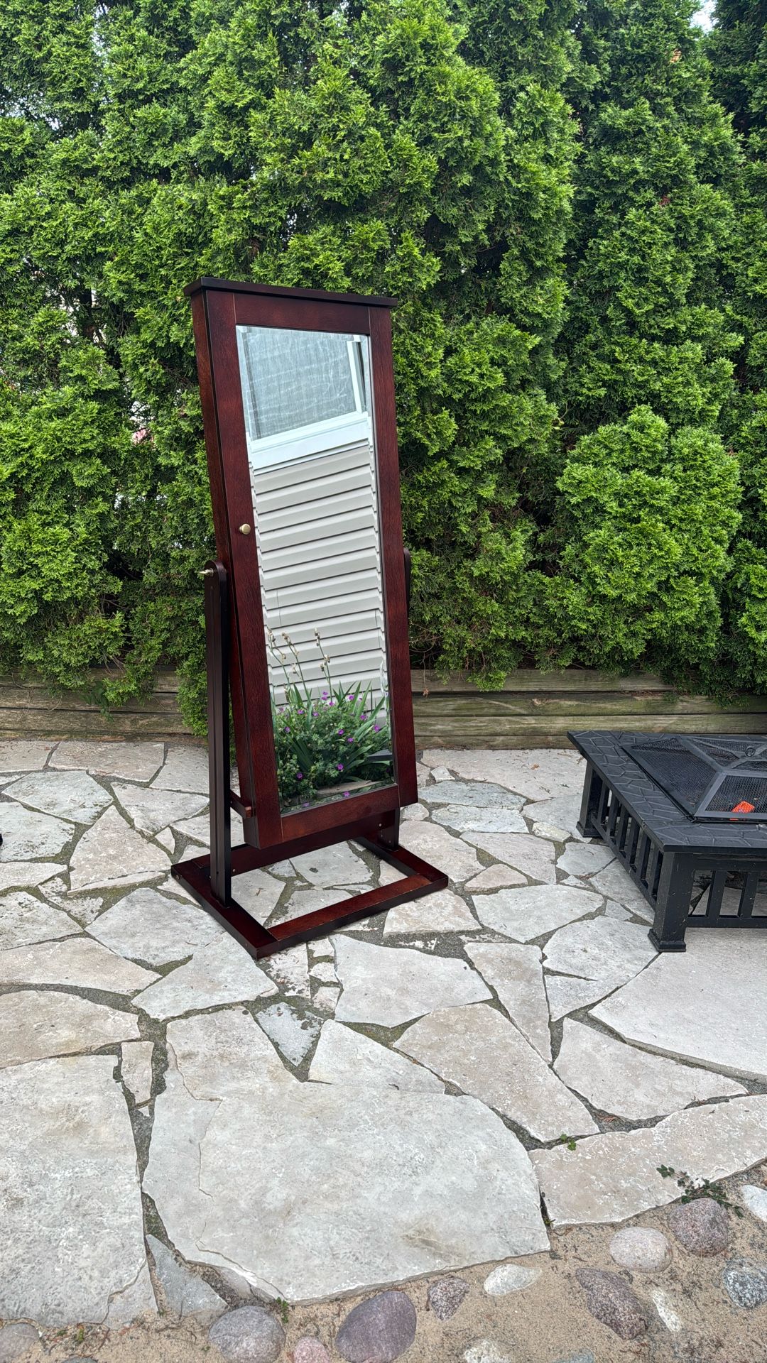 HIVES & HONEY Jewelry Cabinet, Full Length Standing Mirror.