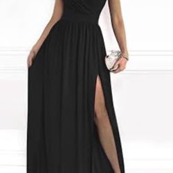 Size Large-XL Black Dress Maxi