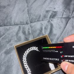Moissanate Bracelet “passes Diamond Tester(7 Inch)