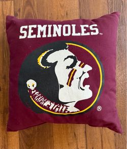 Florida State FSU Seminoles Pillow Original Logo