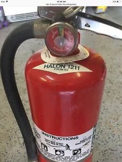 Wanted: Halon extinguisher