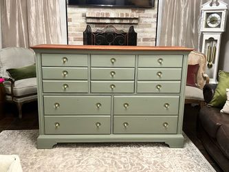 Big Beautiful Refinished  Large Solid Wood Dresser - Stanley Brand