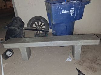 Concrete bench