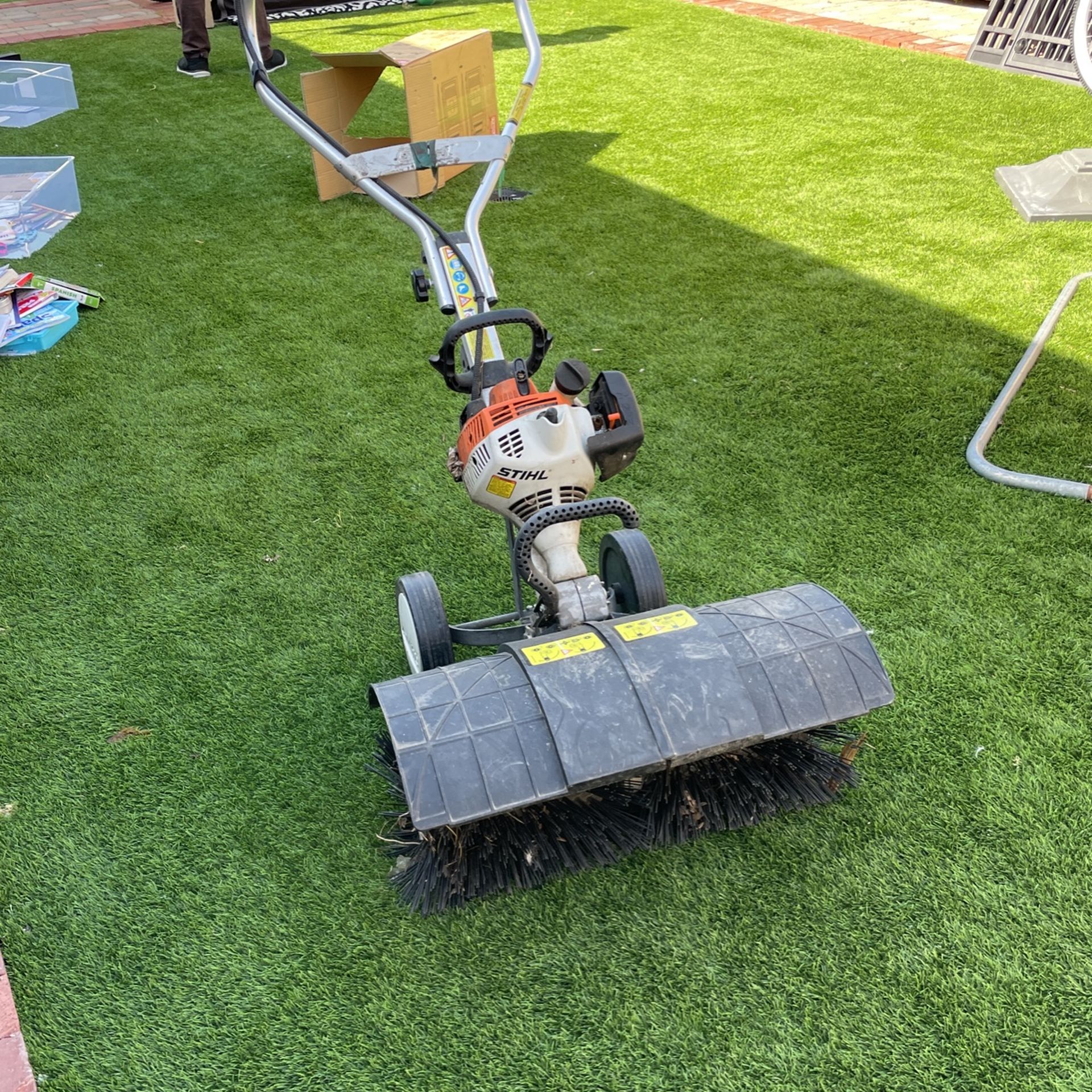 stihl mm 55c powerbrush sweeper