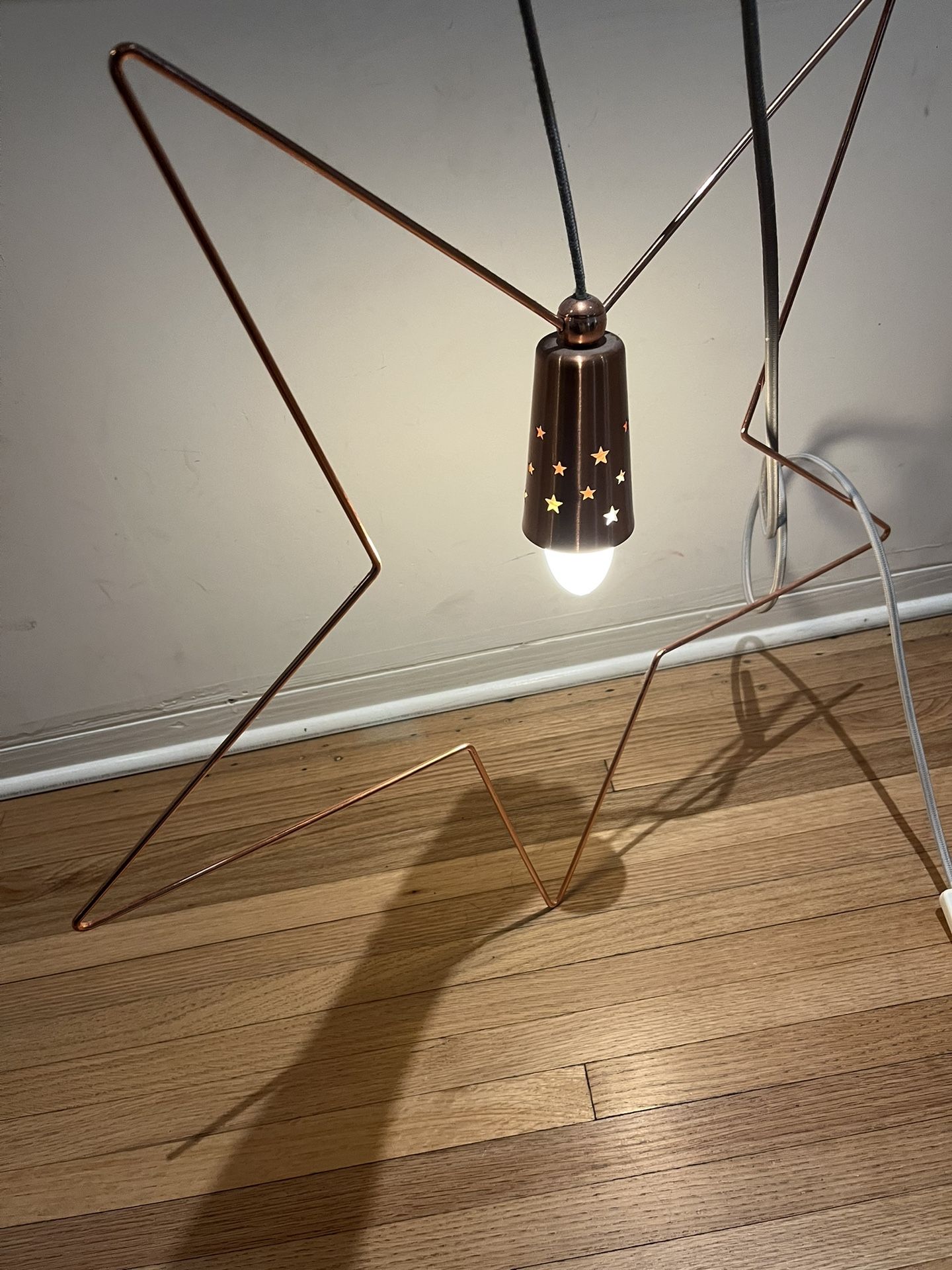 Star Rose Gold Copper Lamp Ikea