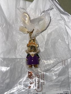 Disney Coach X~ Evil Queen Bear Bag Charm Key Chain Ring Fob NWT