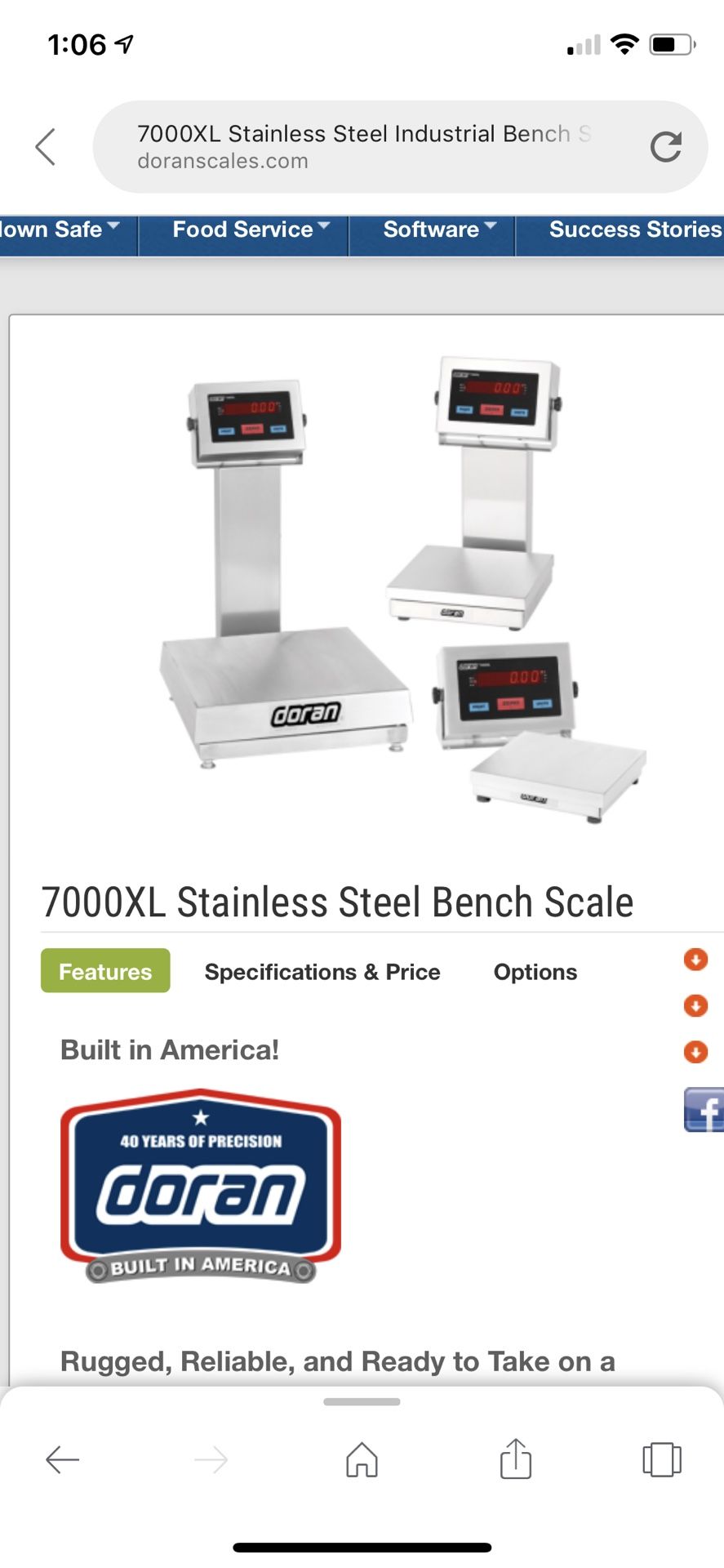 Doran 7000xl industrial scale for Sale in Sugar Land, TX OfferUp