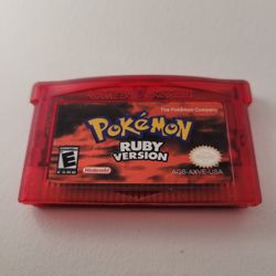 Pokemon Ruby Version ( Nintendo Game Boy Game, Tester And Works) Replica 