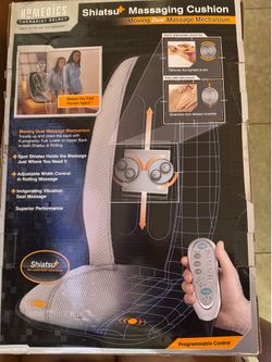 Homedics shiatsu + massaging cushion