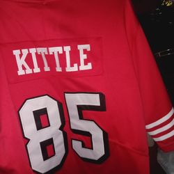 Men's Nike George Kittle Scarlet San Francisco 49ers  Vapor F.U.S.E Limited Jersey Size: Large