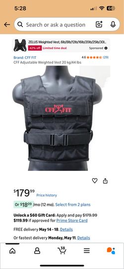 CFF FIT Training Weight Vest