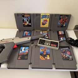 Nintendo NES Games and accessories Gun controller