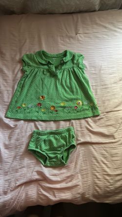 Carter's Baby Girl Dress and Diaper Cover Set
