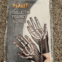 Skeleton Fishnet Gloves 