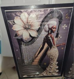 **SALE 20% OFF** Embellished Canvas Art