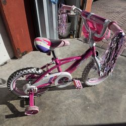 Huffy Glimmer Kids Bicycle With Minnie Mouse Helmet 