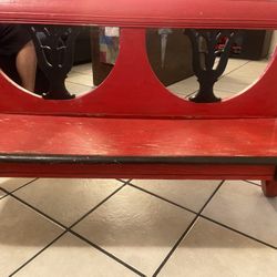 Small Red Bench 
